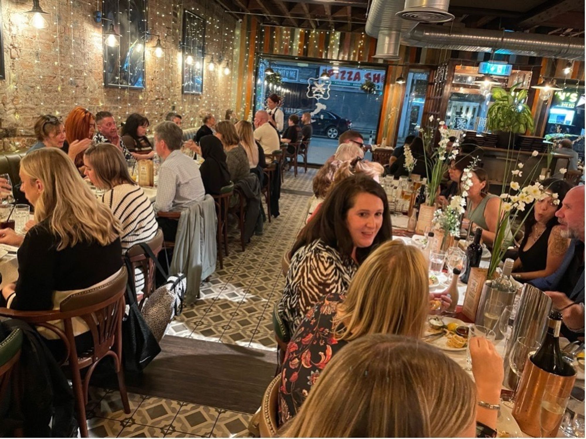 Lexonic staff out to dinner together after the company meet up