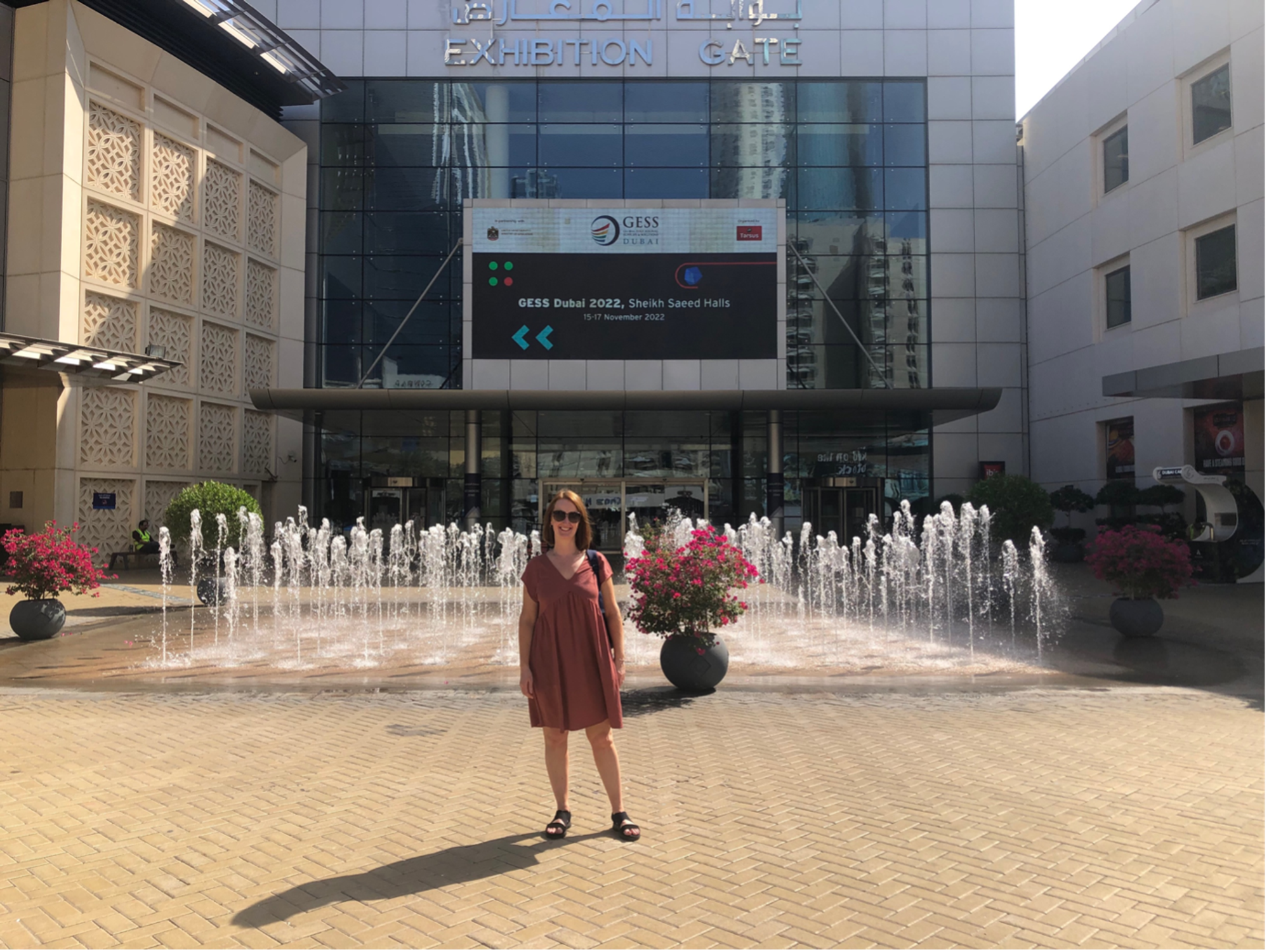 Sarah Ledger standing outside of GESS conference