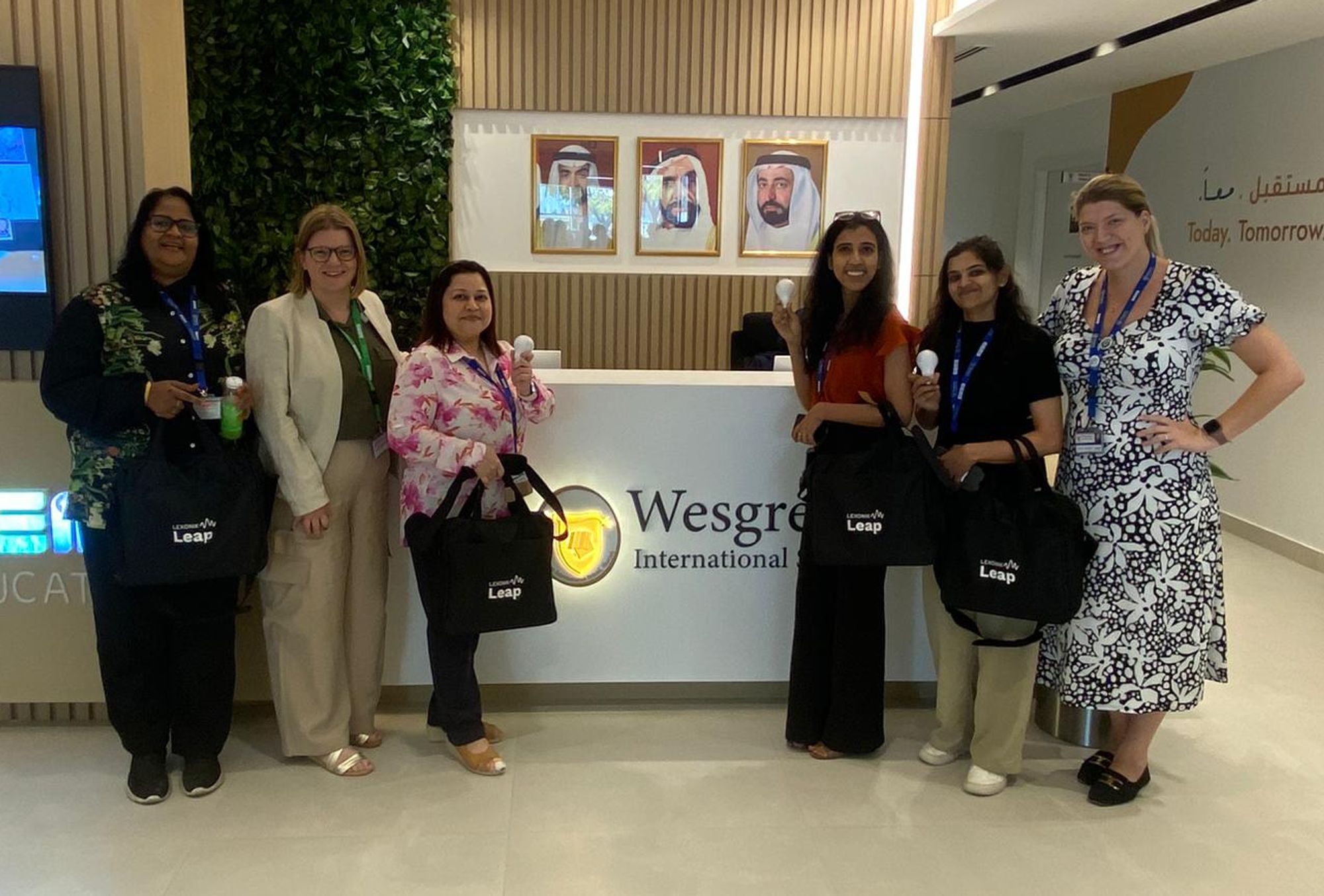 Staff after Leap training at GEMS Wesgreen International School