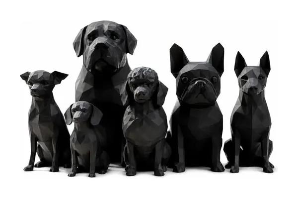 Escultura animal low-poly
