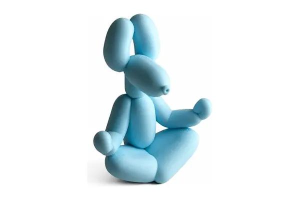 Cão-balão meditando