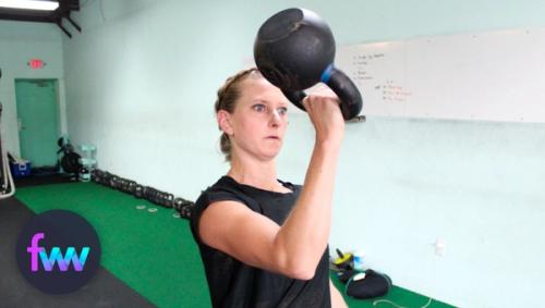 Kettlebell flopping over the hand