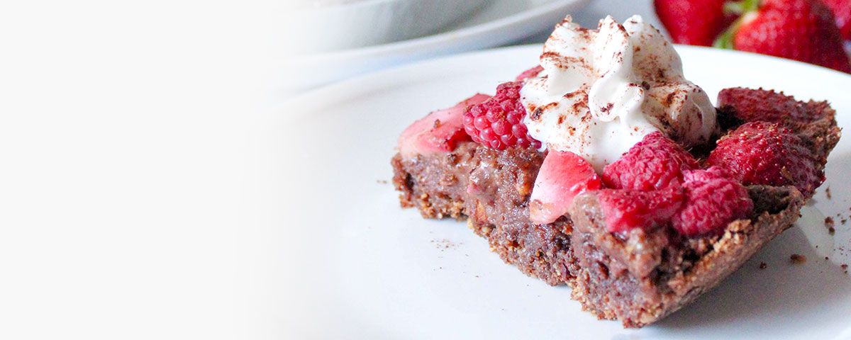 Switch Healthy Alternatives Program A sugar free dessert called raspberry chocolate almond tart