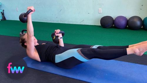 Kindal showing the alternating hollow floor press.