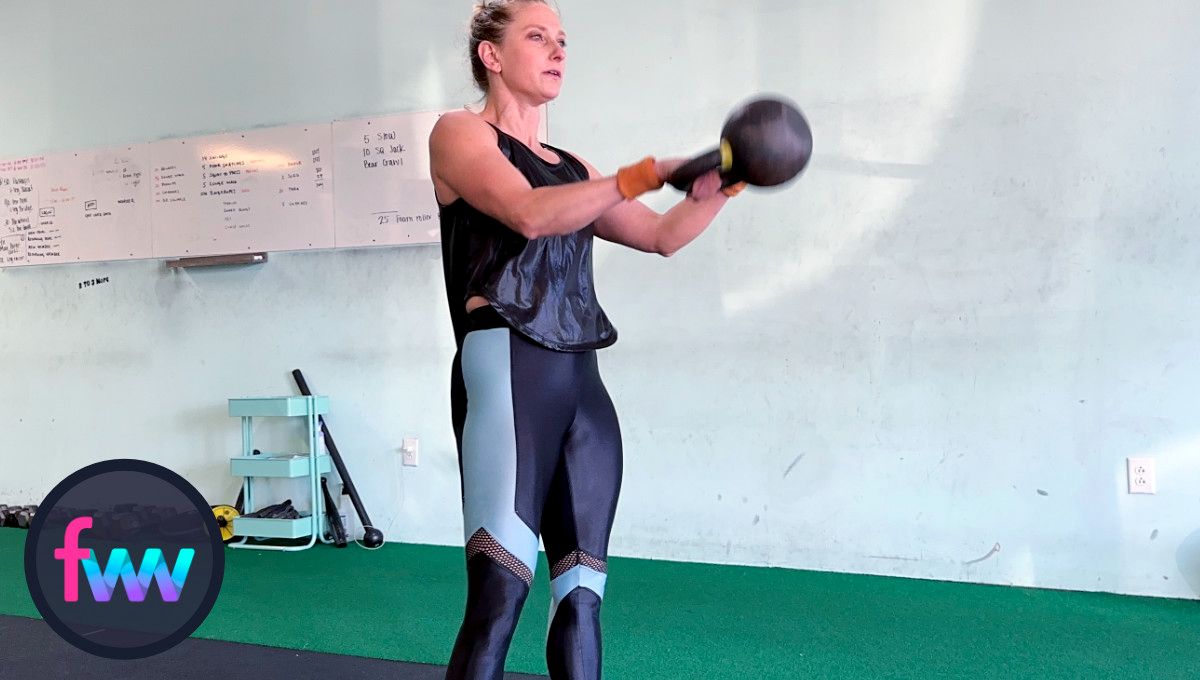 5 Minute Kettlebell Workout Swing to Press