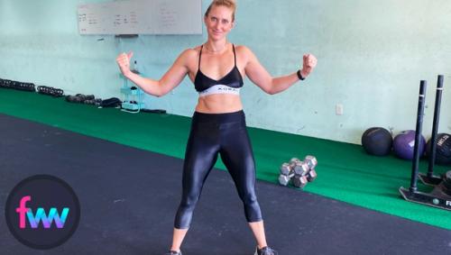 Kindal looking strong in the Koral leggings.