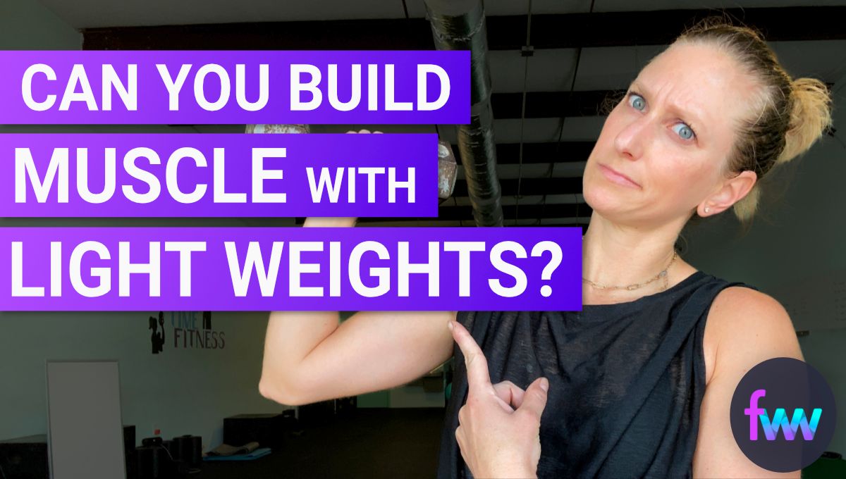 Build muscle discount with light weights