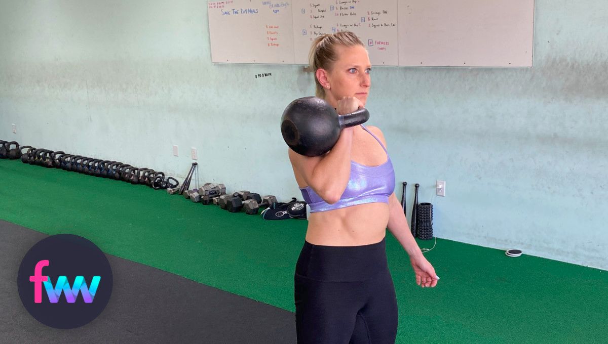 Kettlebell exercises outlet for women's arms