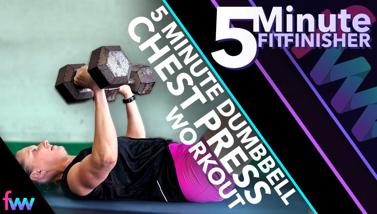 5 Minute Dumbbell Chest Press Workout Swole