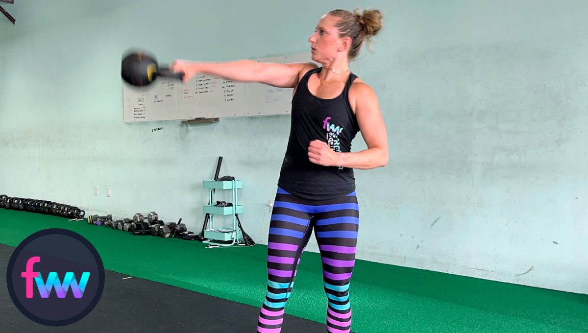 Lateral discount kettlebell swing