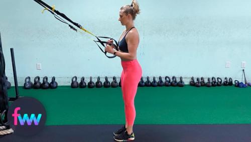 Kindal show how close you need to be to to the TRX so it doesn't pull you over.