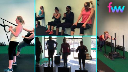 Real images from inside one of Kindal's strength studios where you can see real women training and getting strong!