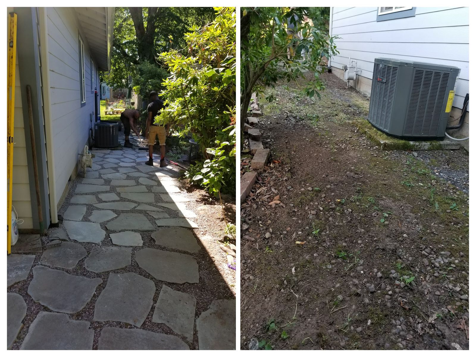 flagstone walkway