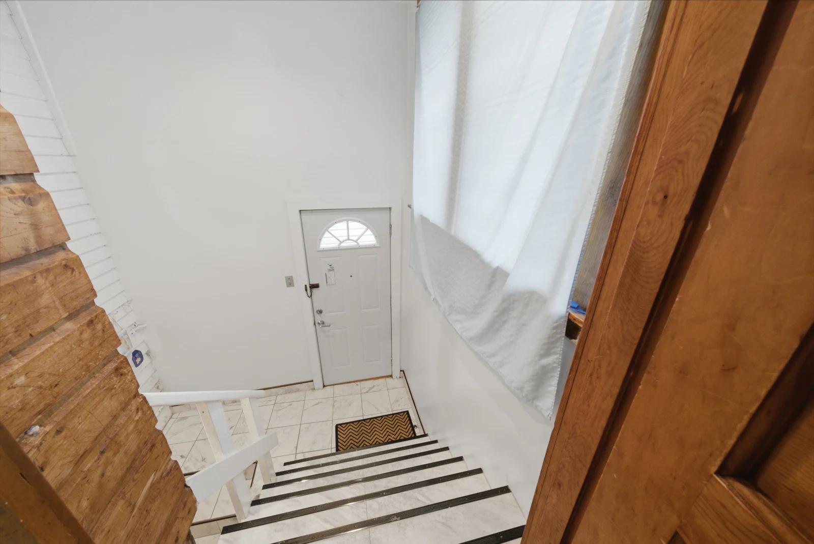 Staircase and lower-level entrance