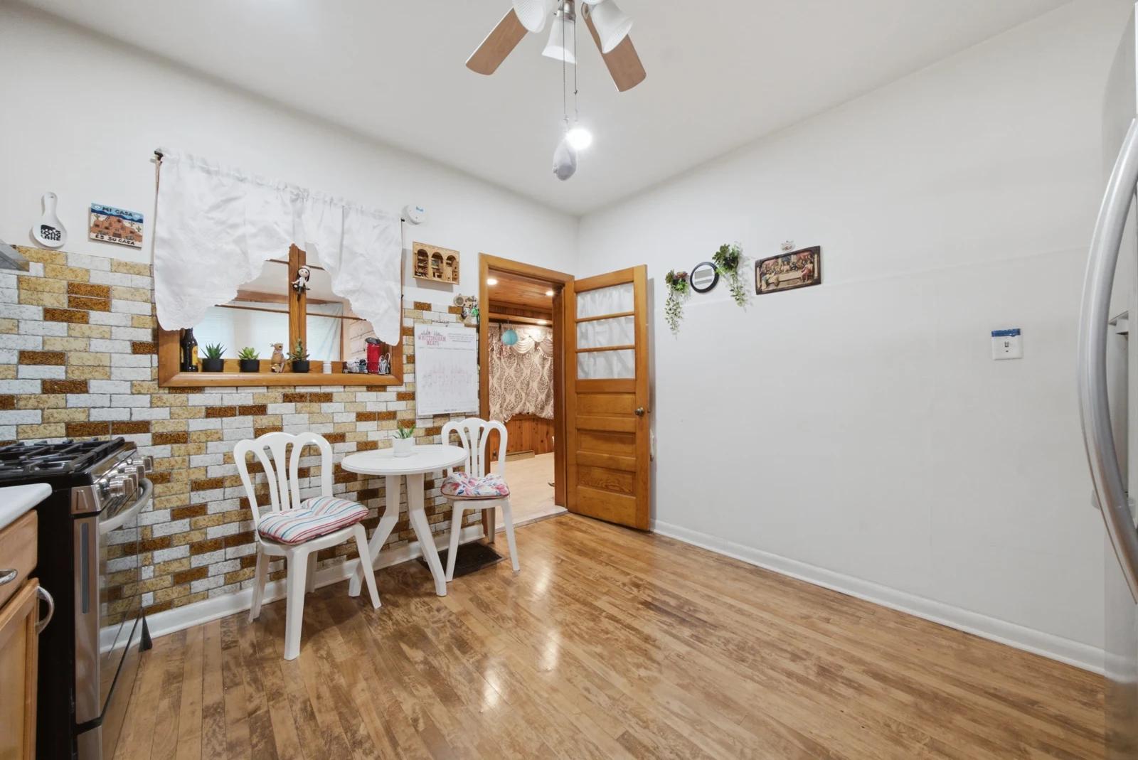 Kitchen and dining area