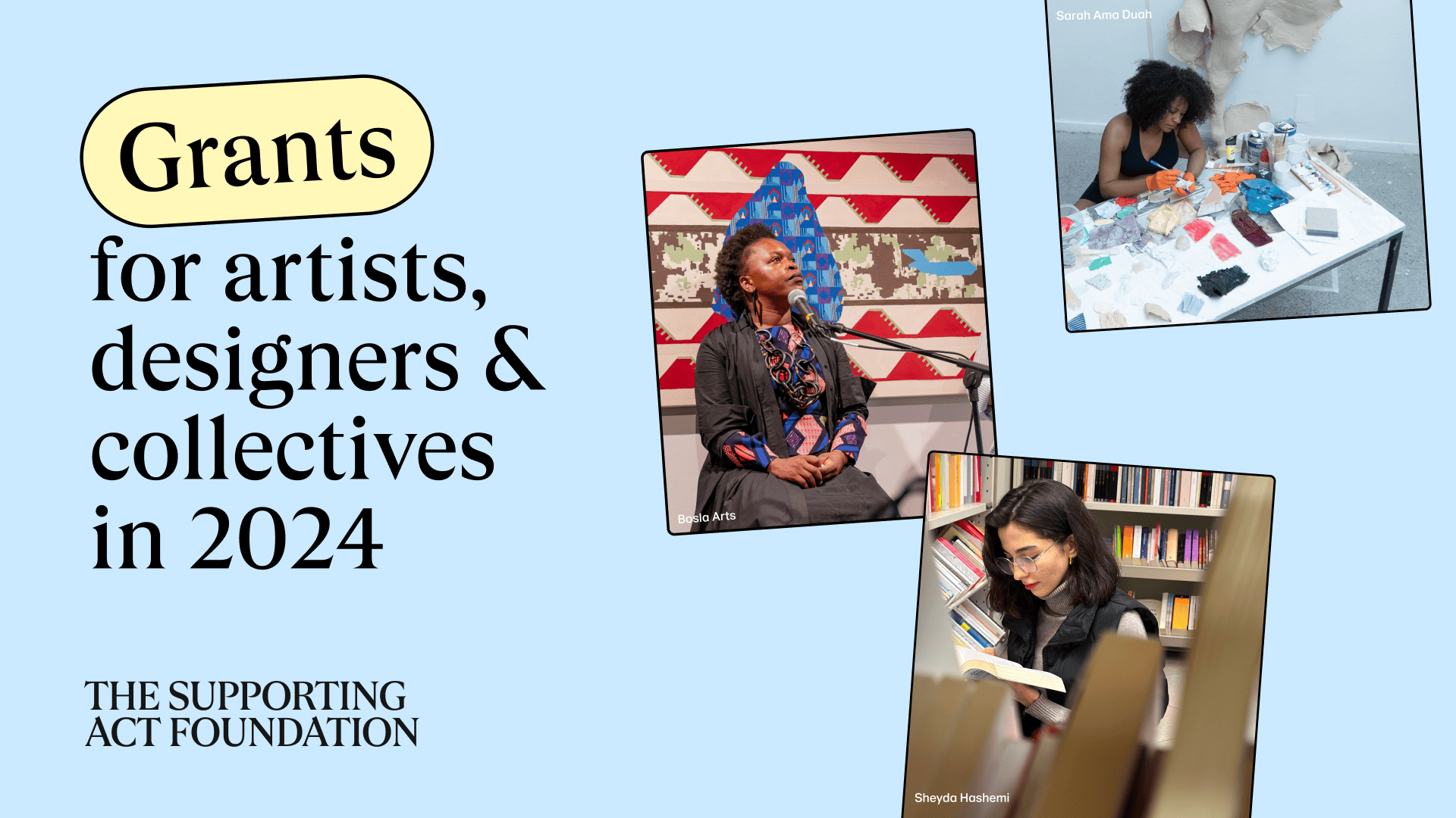Meet the 2024 bursaries and grants recipients
