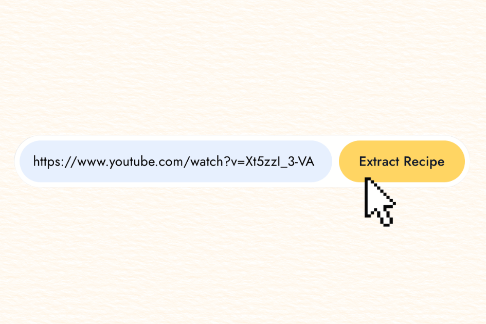 Convert YouTube cooking video to written recipe with ingredients list and step-by-step instructions