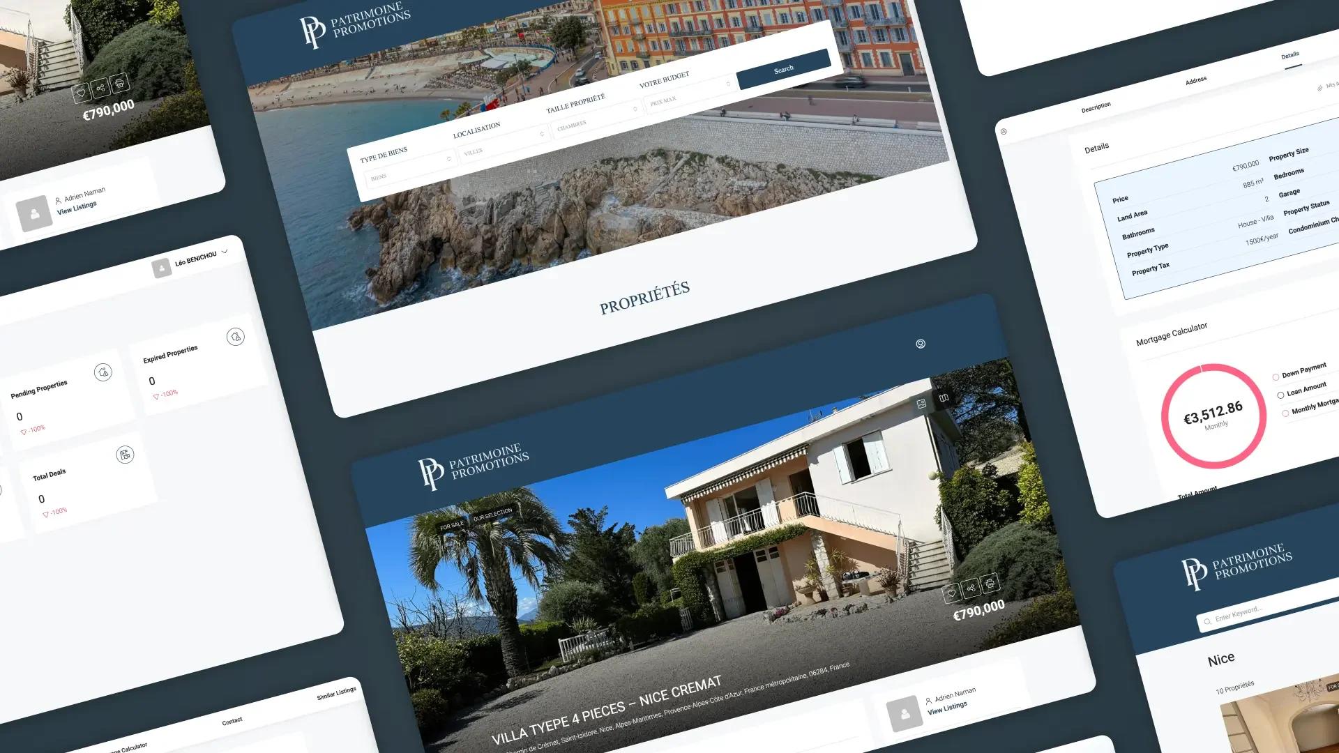 Patrimoine & Promotions - Site web immobilier