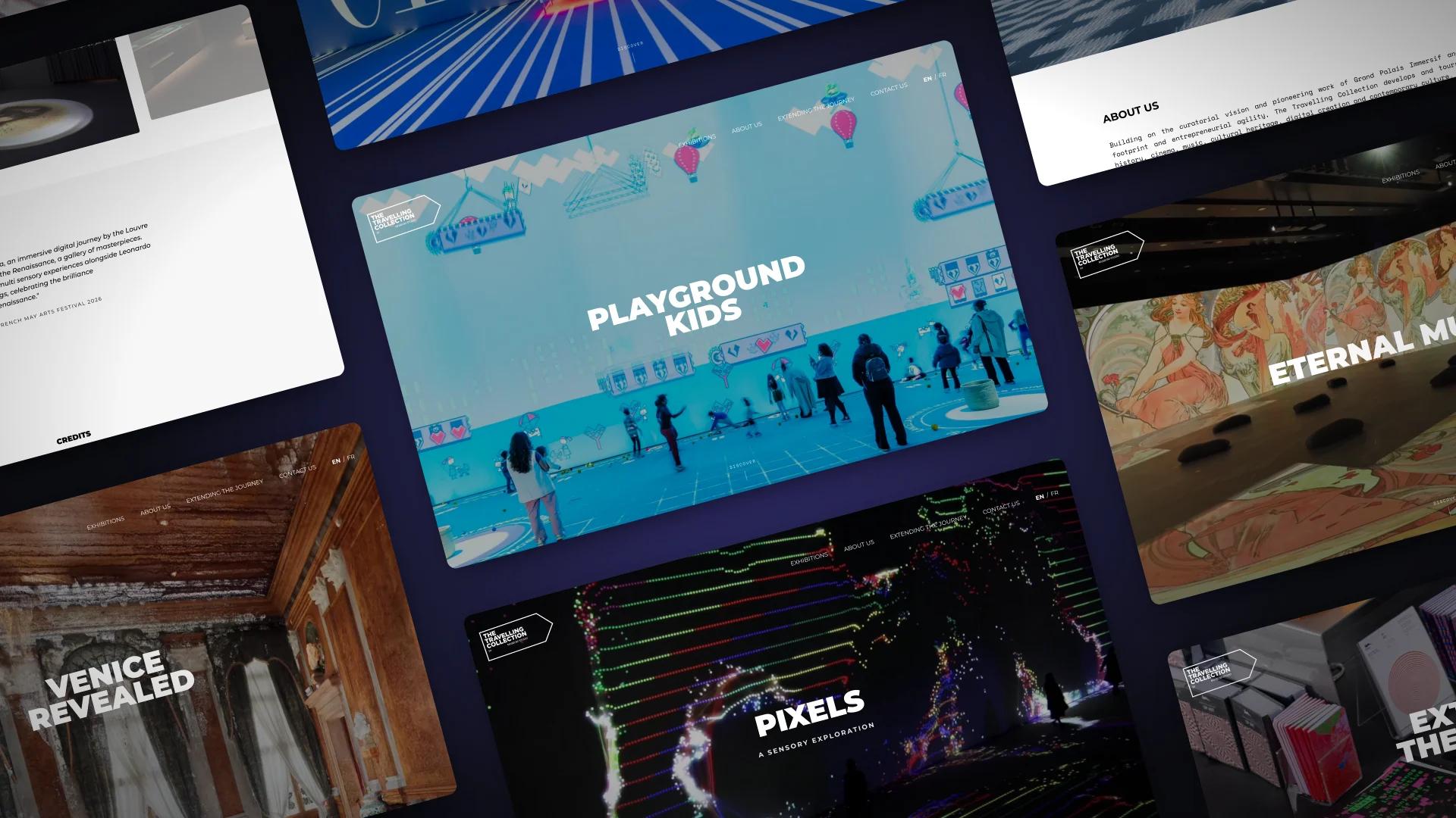 Museum Studio - Site vitrine pour un studio d'expositions immersives