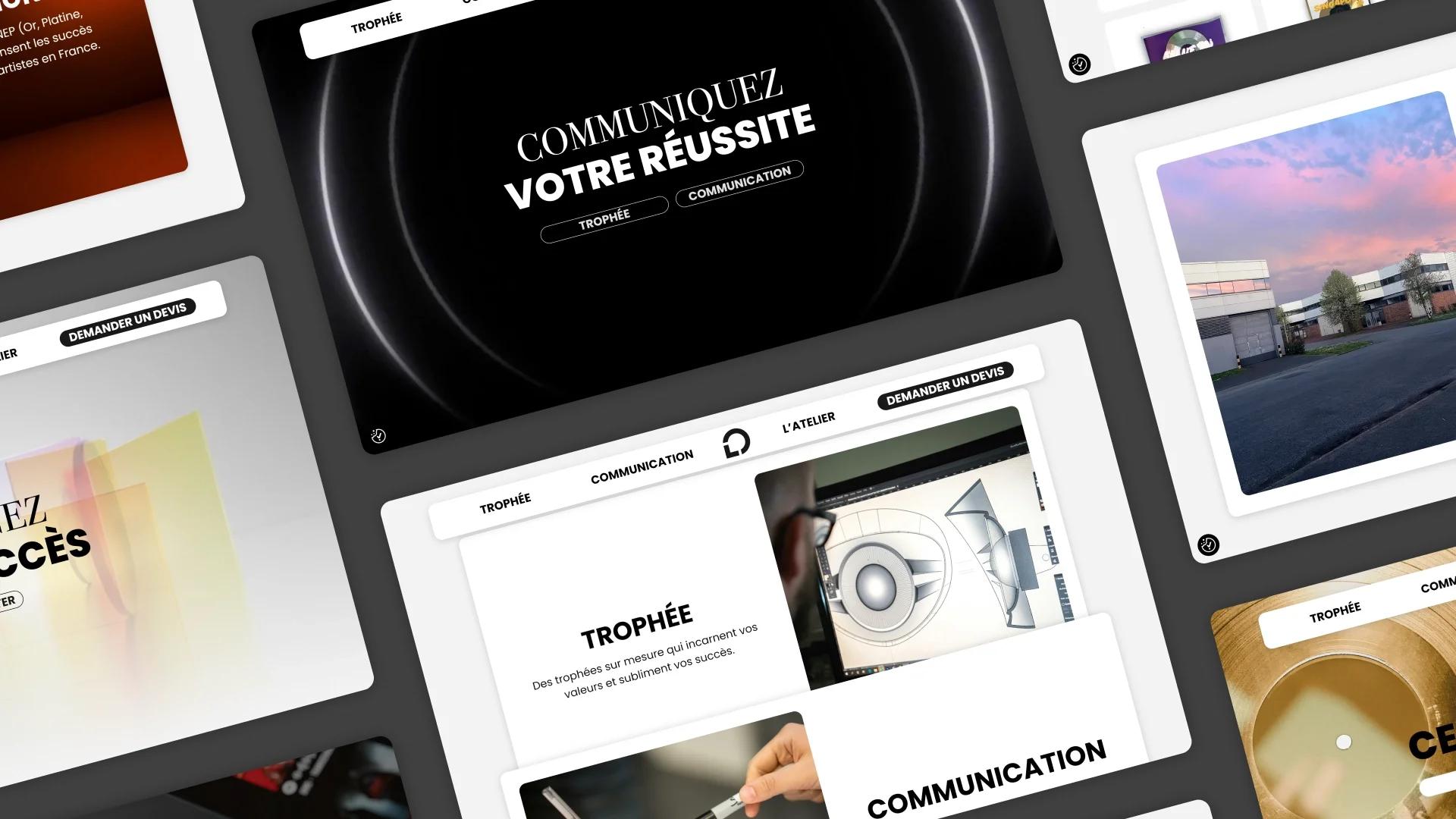 Atelier Circulaire – Design de trophées et disques d’or rap avec recherche certifications SACEM