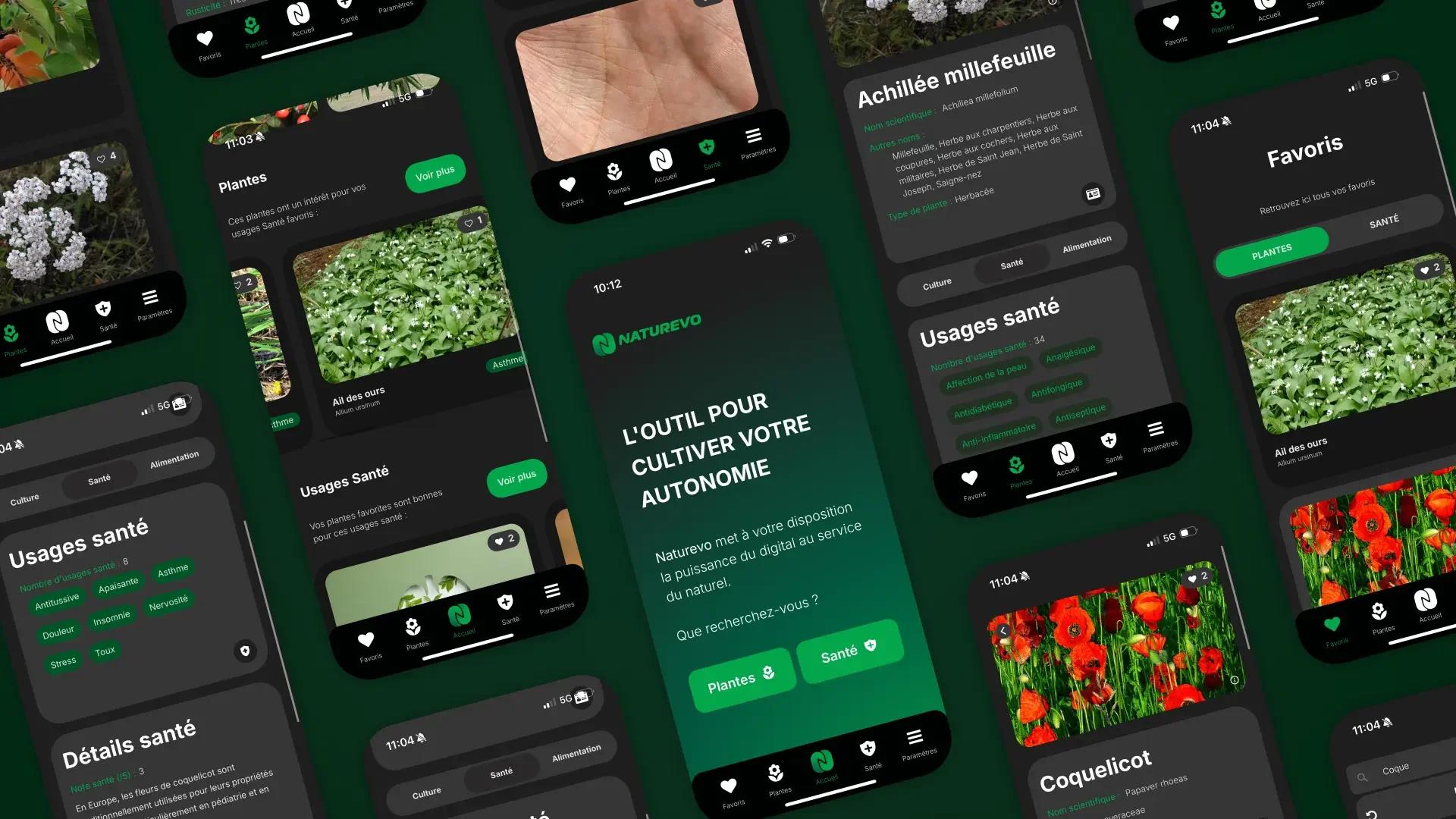 Naturevo - Accompagnement complet (de l'idée à la conception de l'application)