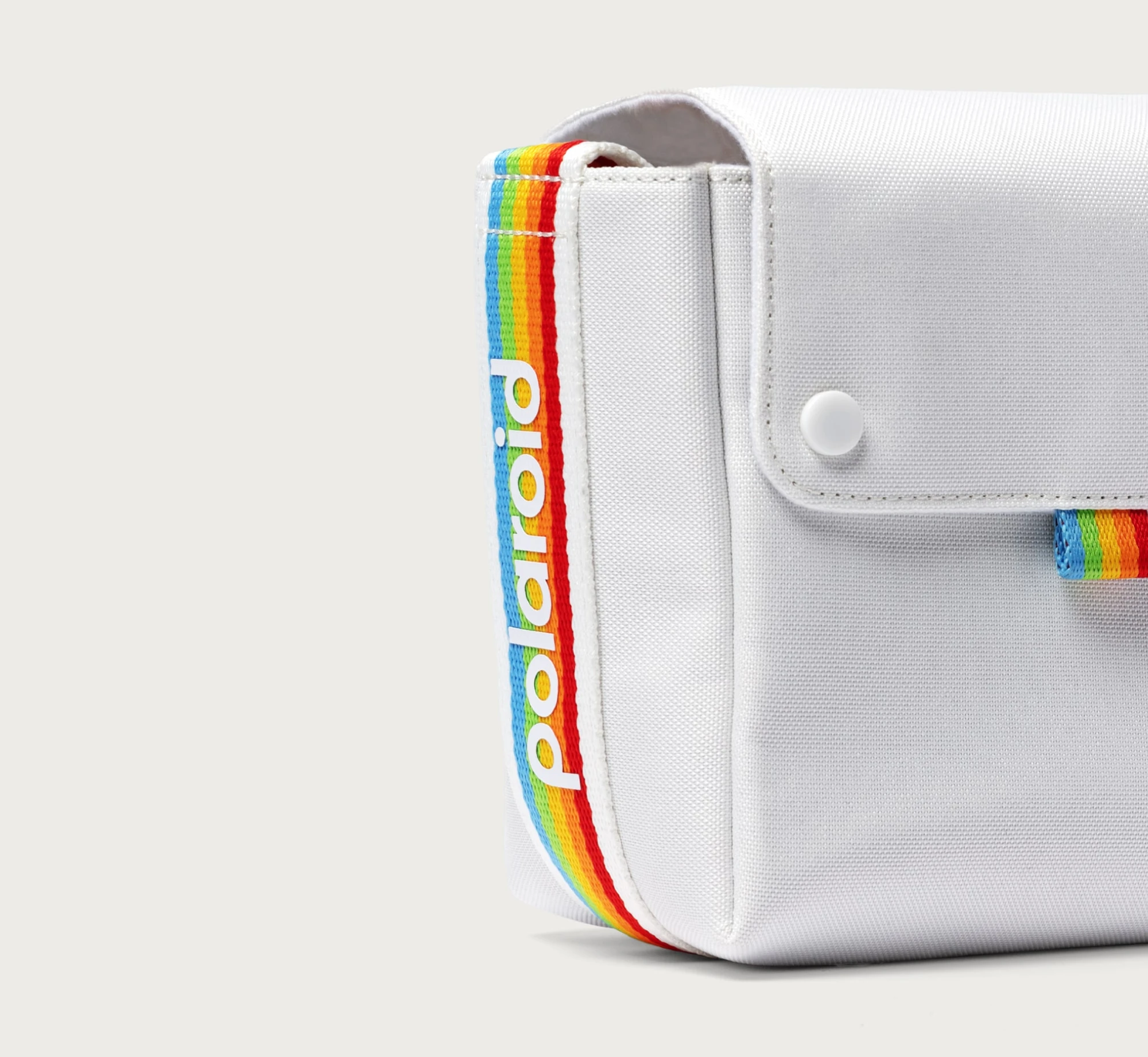 Featuring the iconic Polaroid spectrum.