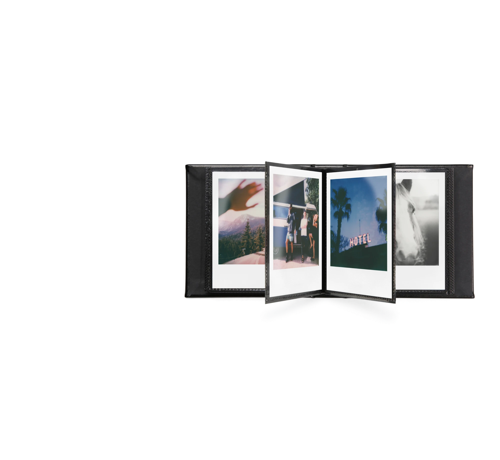 Stores 40 original full-size Polaroid shots.
