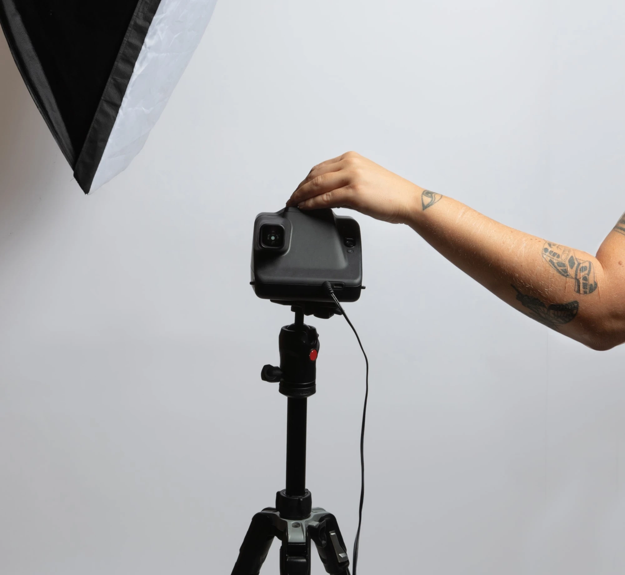 External flash sync.