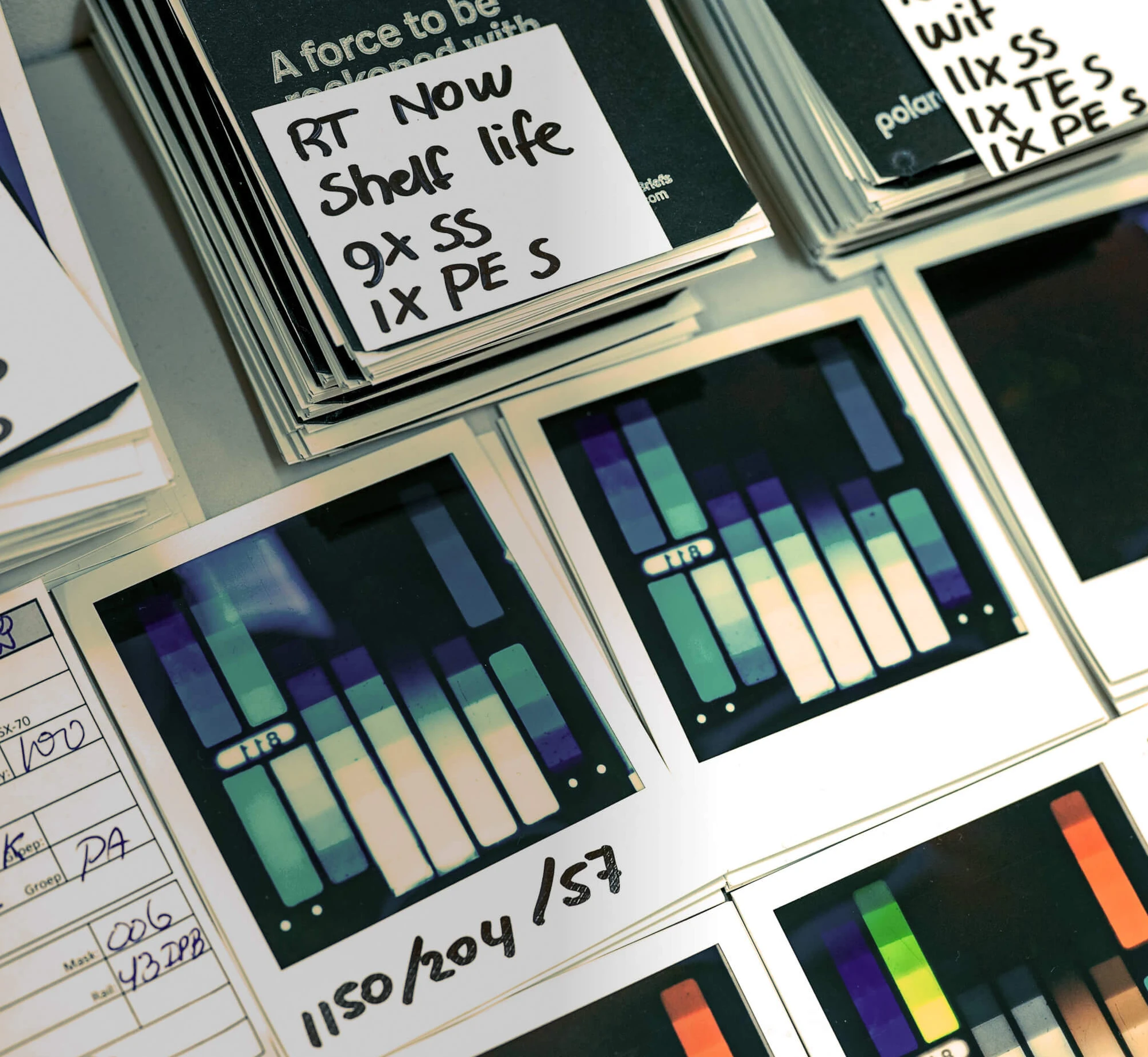 Film chemistry continually improved by Polaroid R&D.