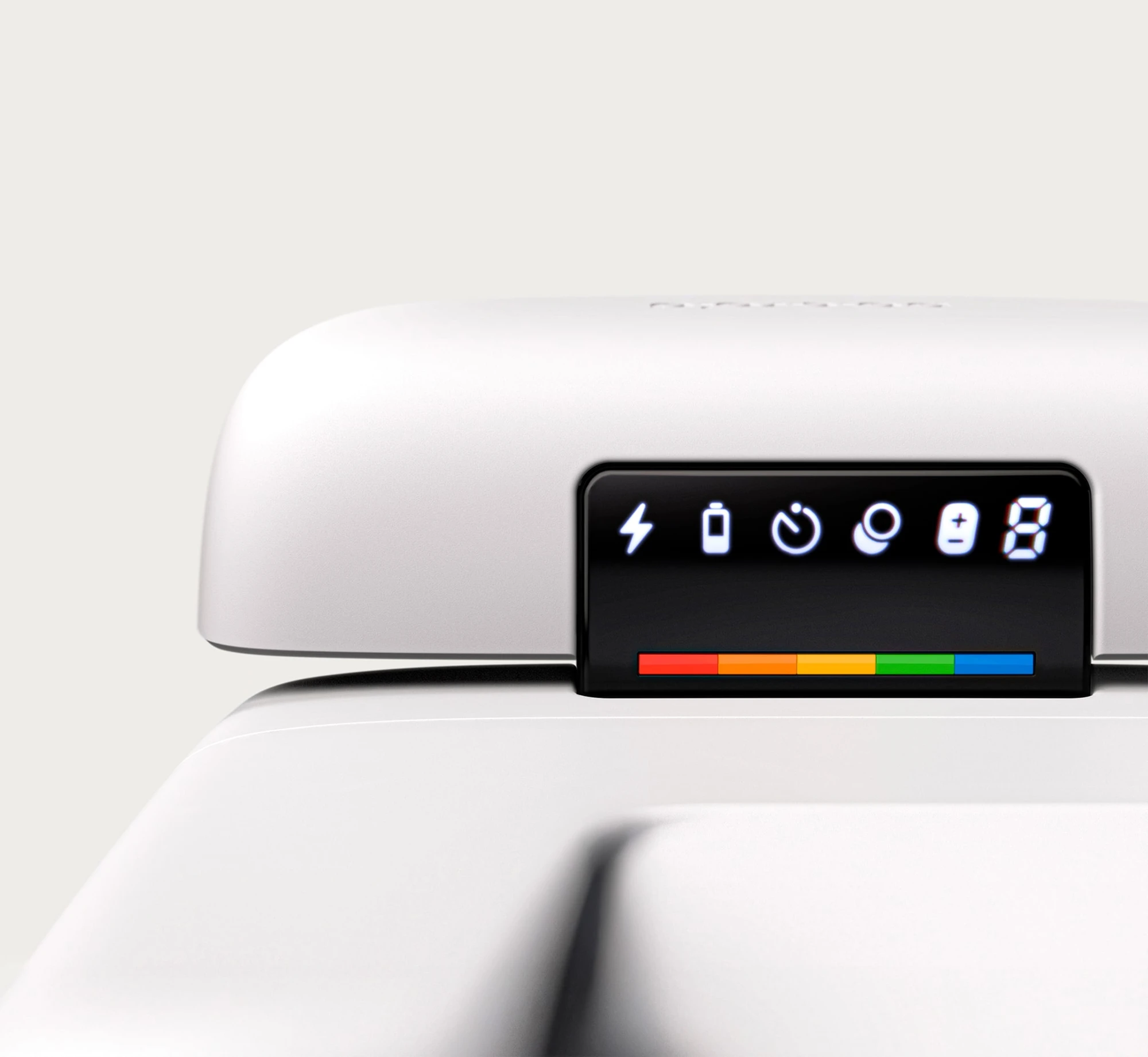 On-camera display with easy-access modes.