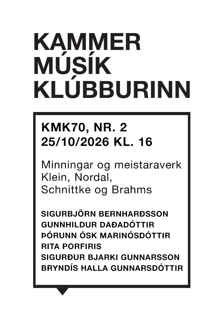The Reykjavík Chamber Music Society, No. 2