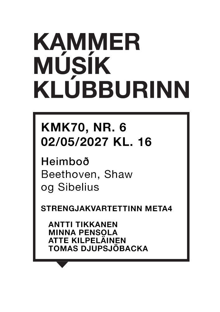 The Reykjavík Chamber Music Society, No. 6