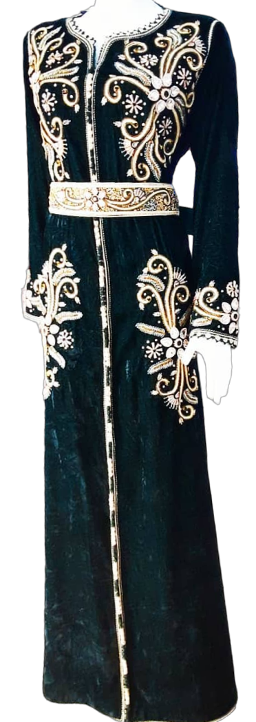 Caftan Velours avec Broderie