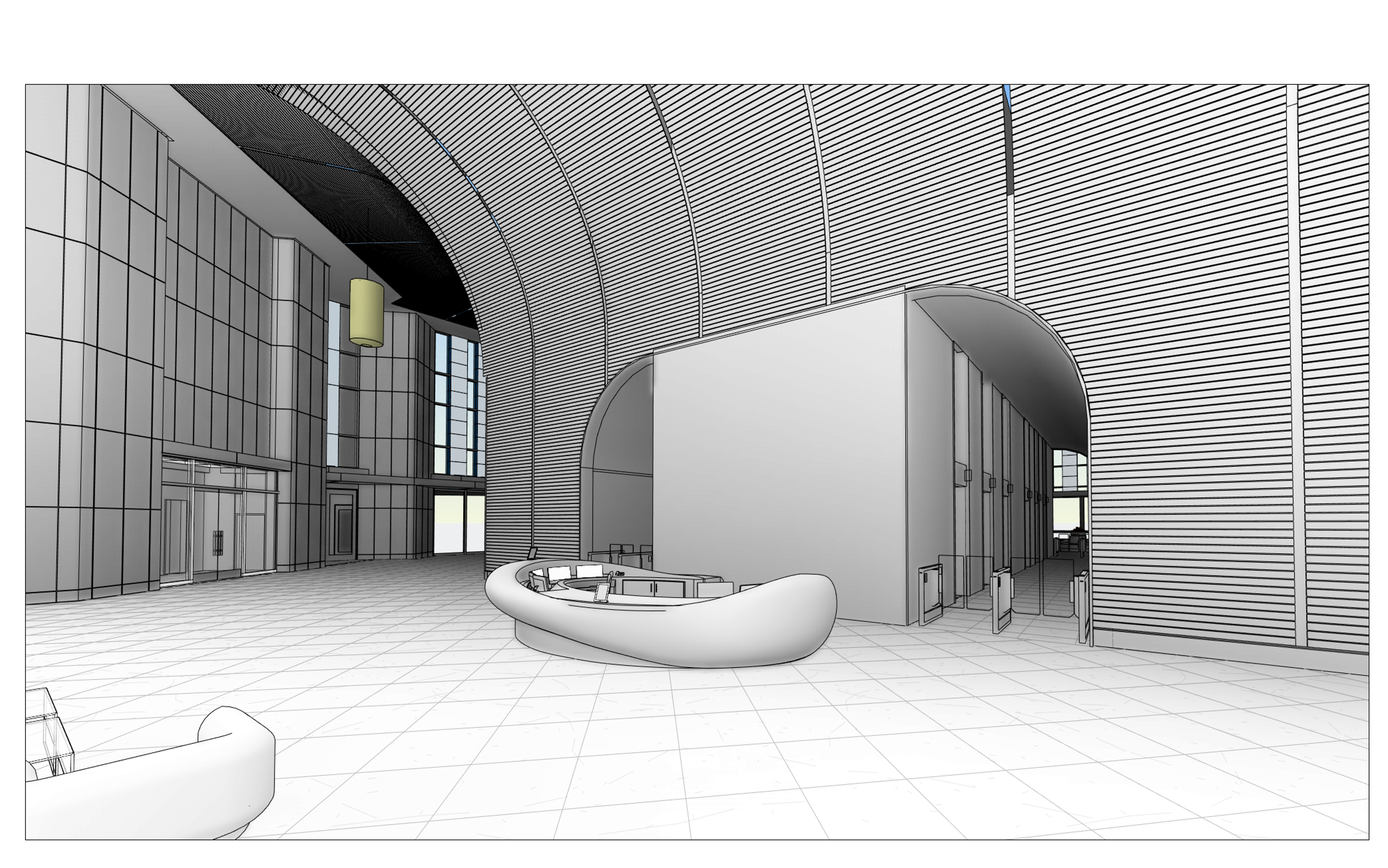Lobby Reception Sketch
