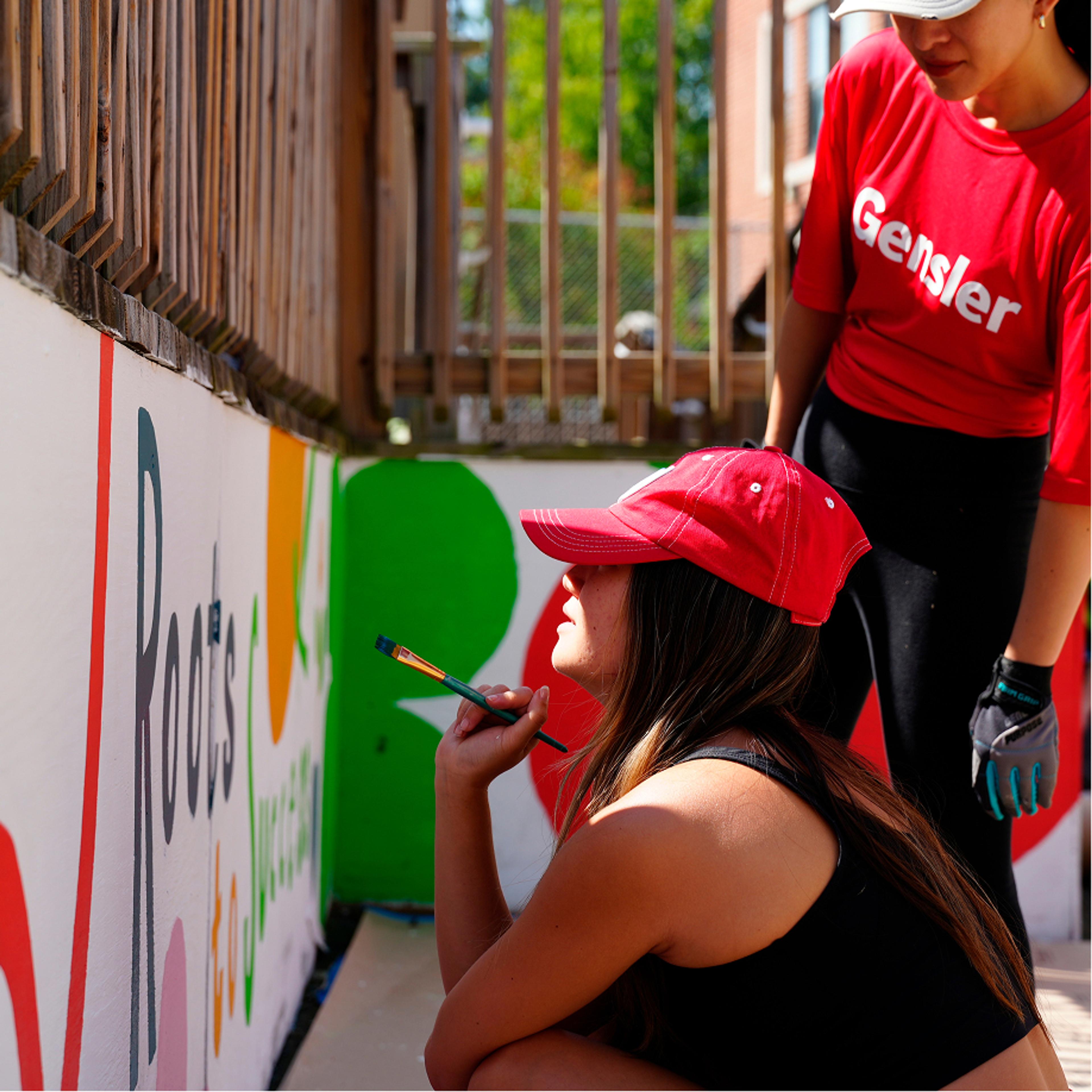 Decorating for the opening ceremony
