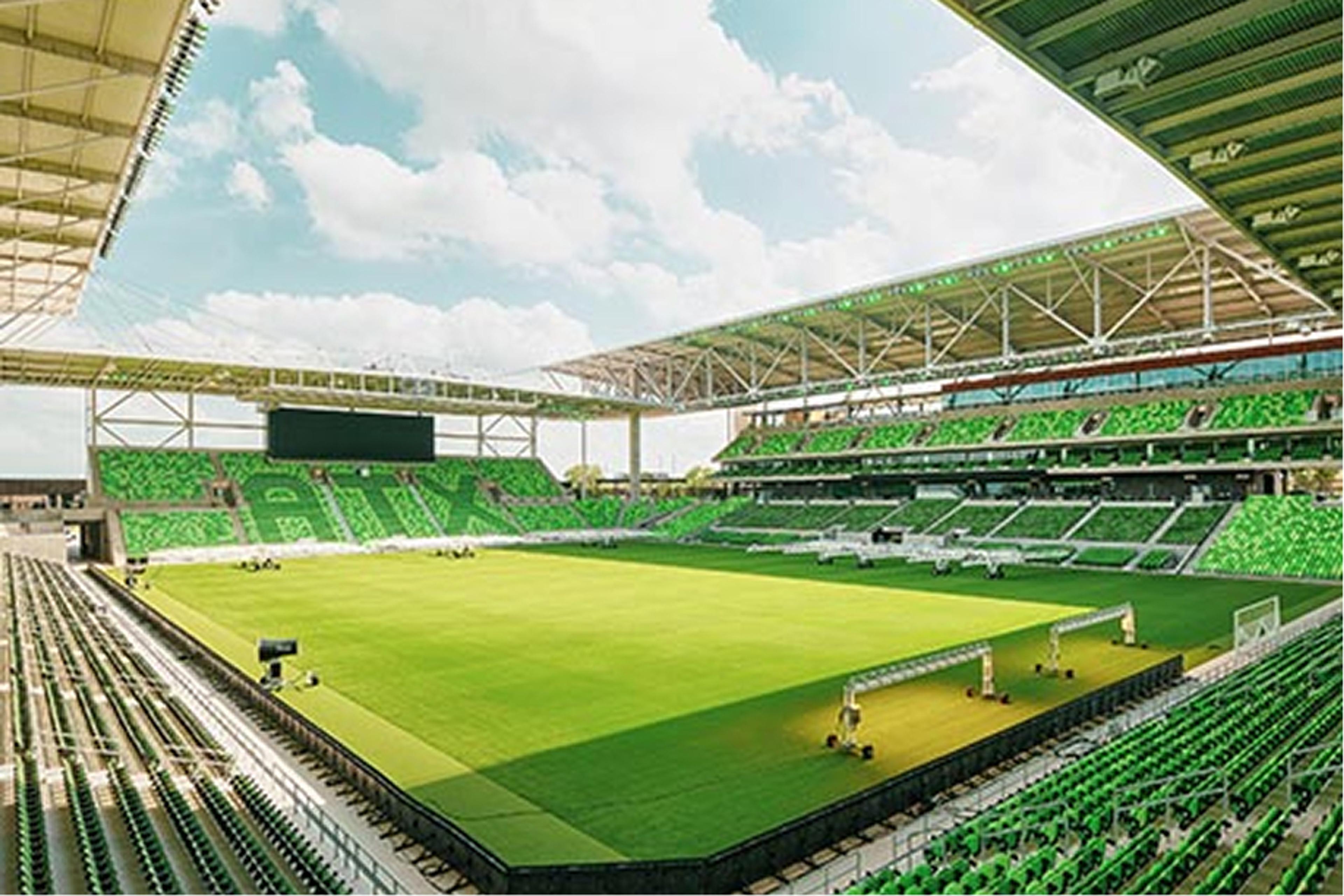 Pitch view of grass