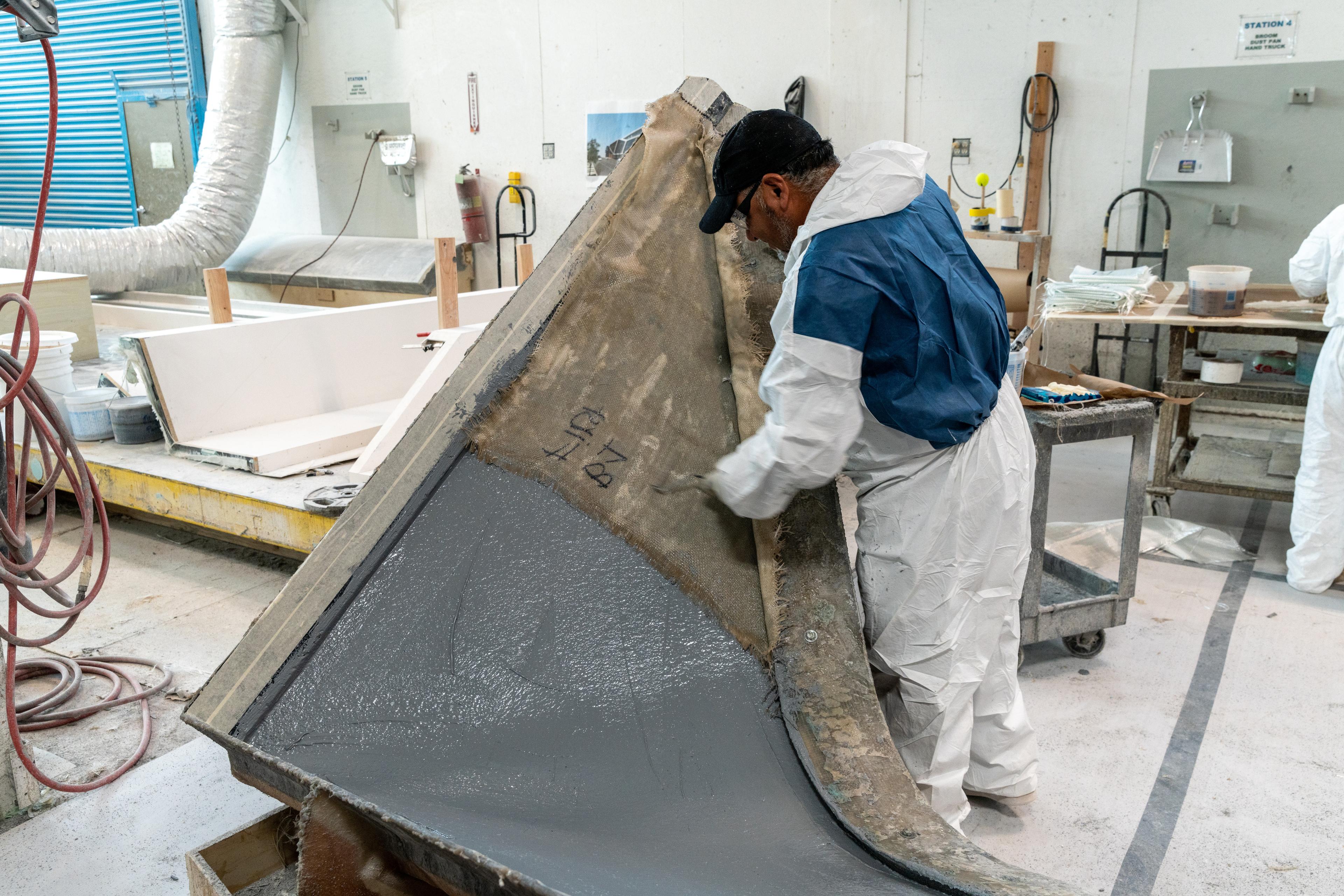 FRP Sunshade Fabrication