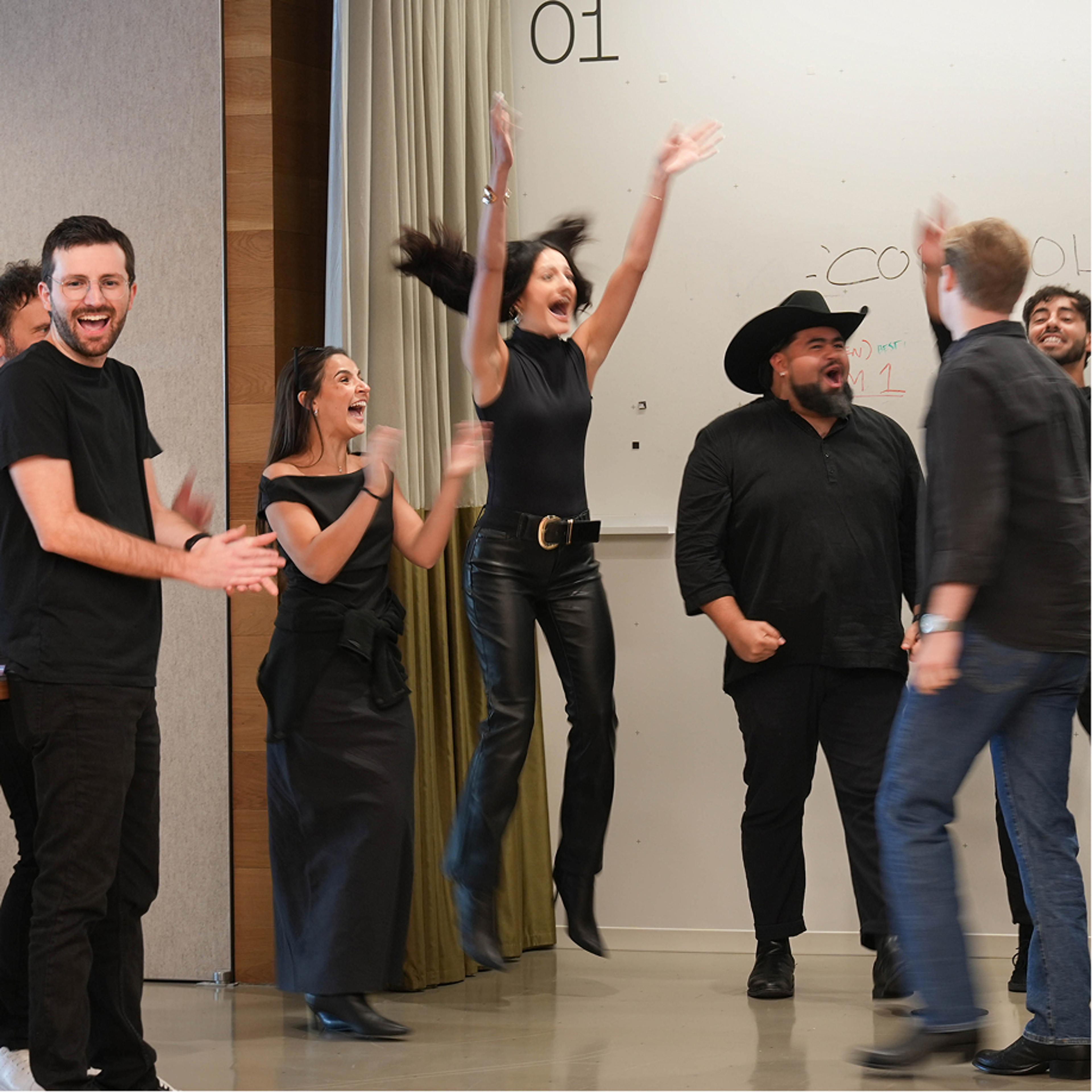 Excitement as the award is announced
