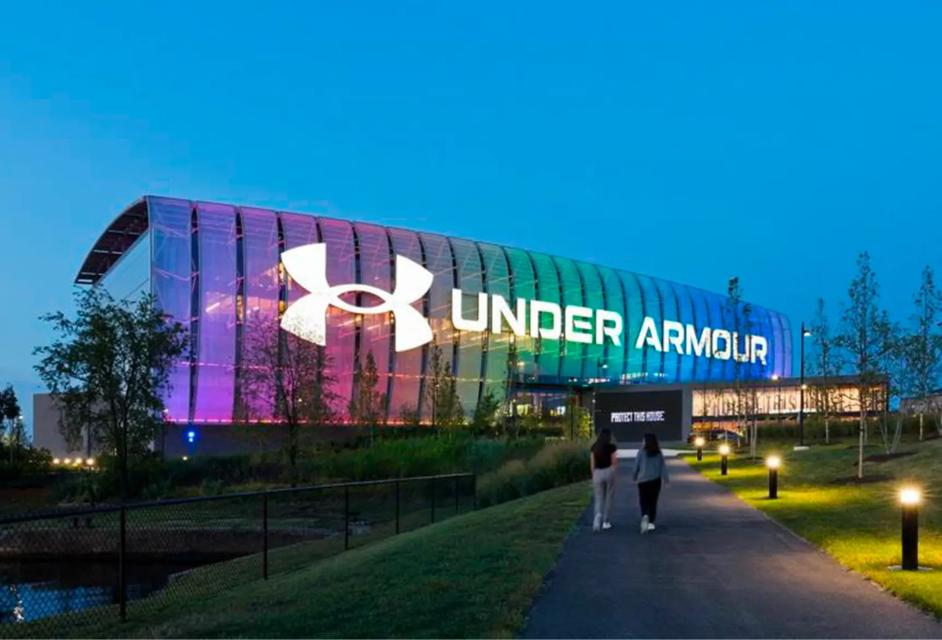 Under Armour HQ in rainbow