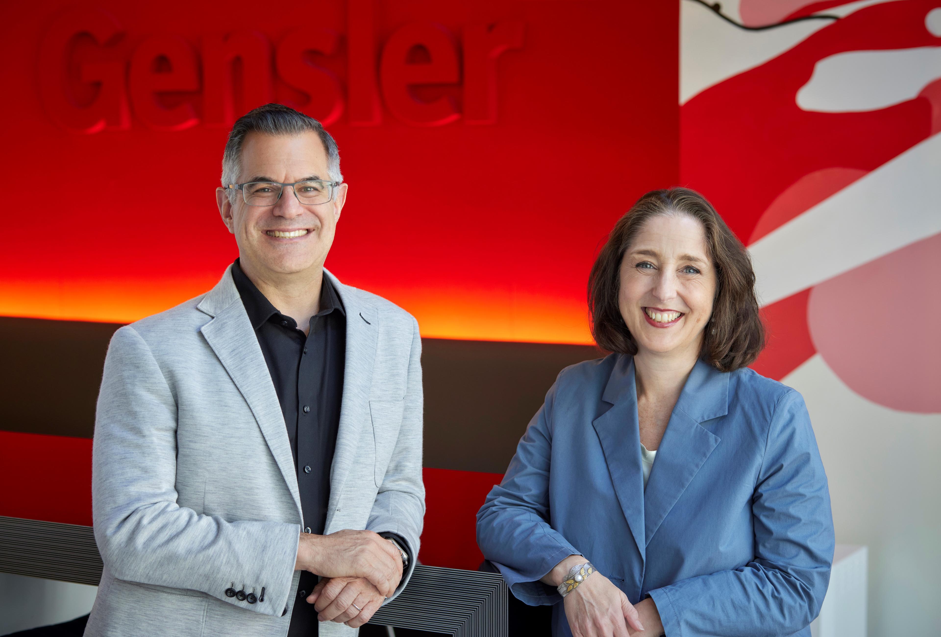 Gensler Co-CEOs Jordan Goldstein and Elizabeth Brink