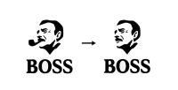 Boss coffee guy before and after the pipe was removed