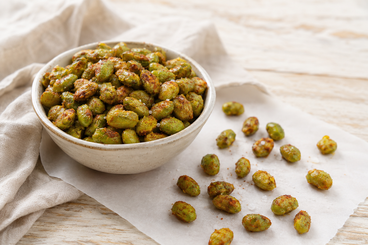 Roasted Paprika Edamame — from The Fiber-Maxxing Cookbook