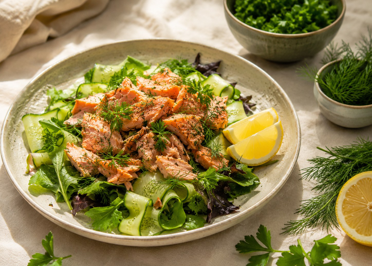 Lemon Herb Salmon Salad — from The Anti-Inflammatory Edit