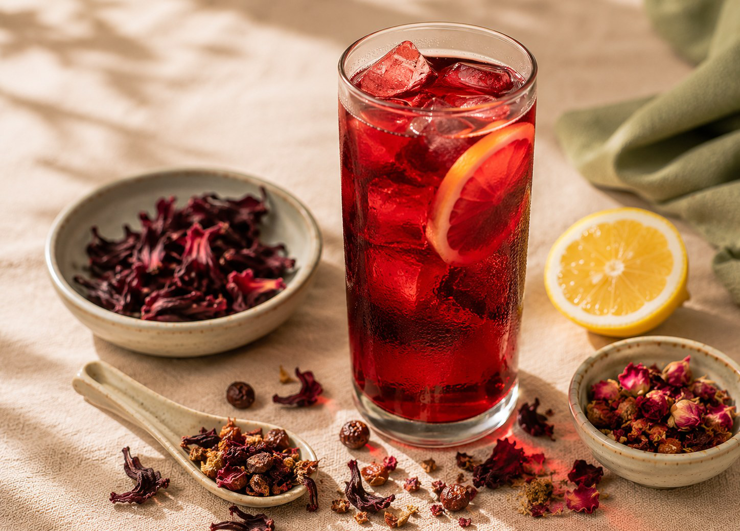 Rosehip Hibiscus Iced Tea — from The Anti-Inflammatory Edit