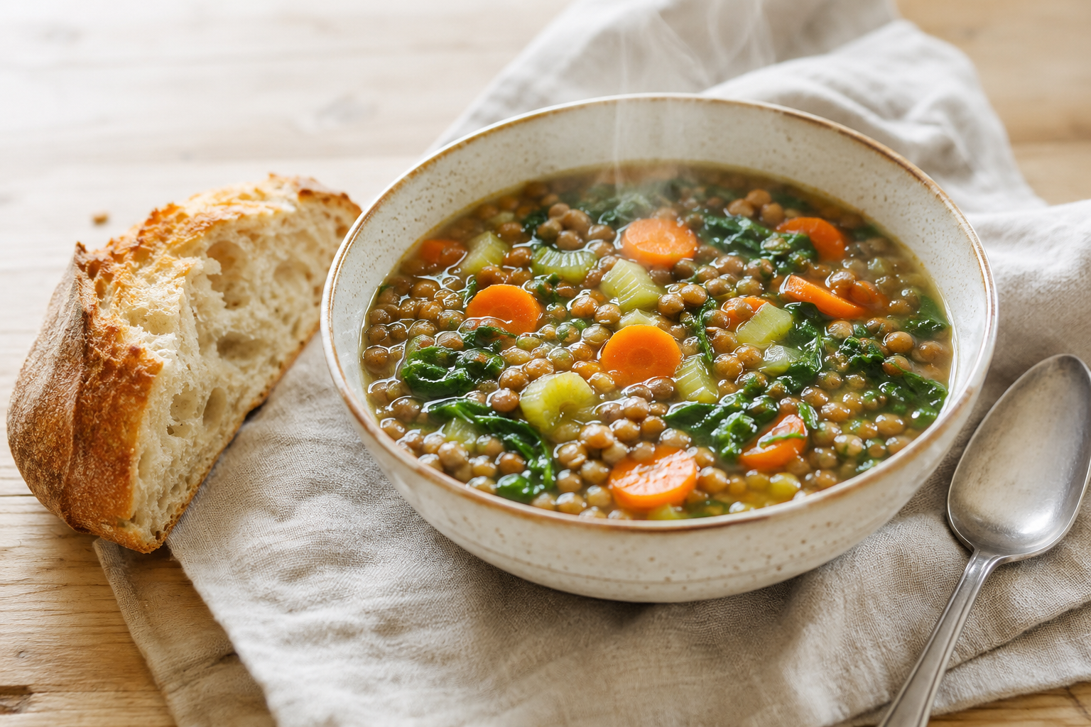 "Feel Good" Lentil & Veggie Soup — from The Fiber-Maxxing Cookbook