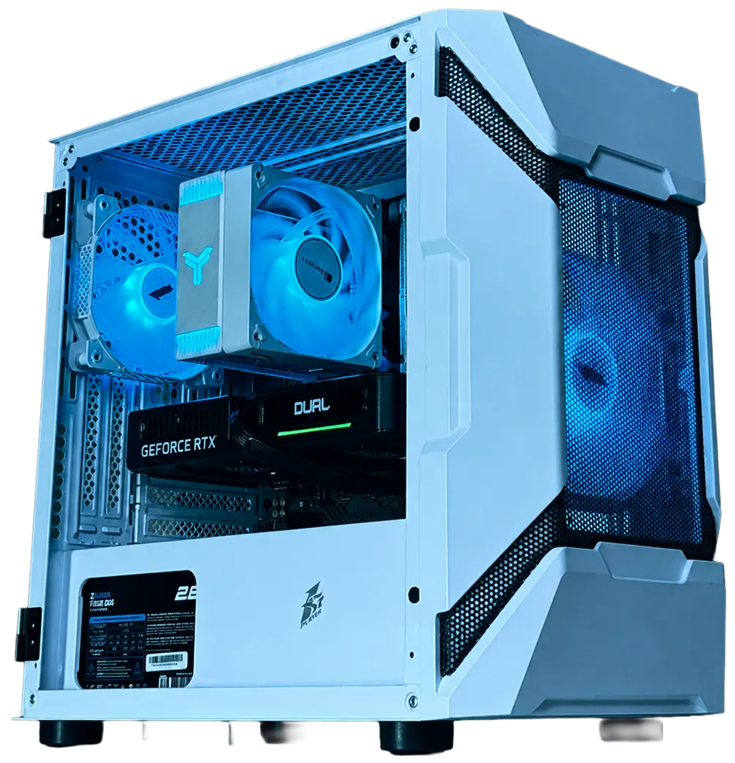 Внутрішня компоновка ігрового ПК Kondor PC, збірка з RTX 4070 і Ryzen 5 для ігор у 2026 році