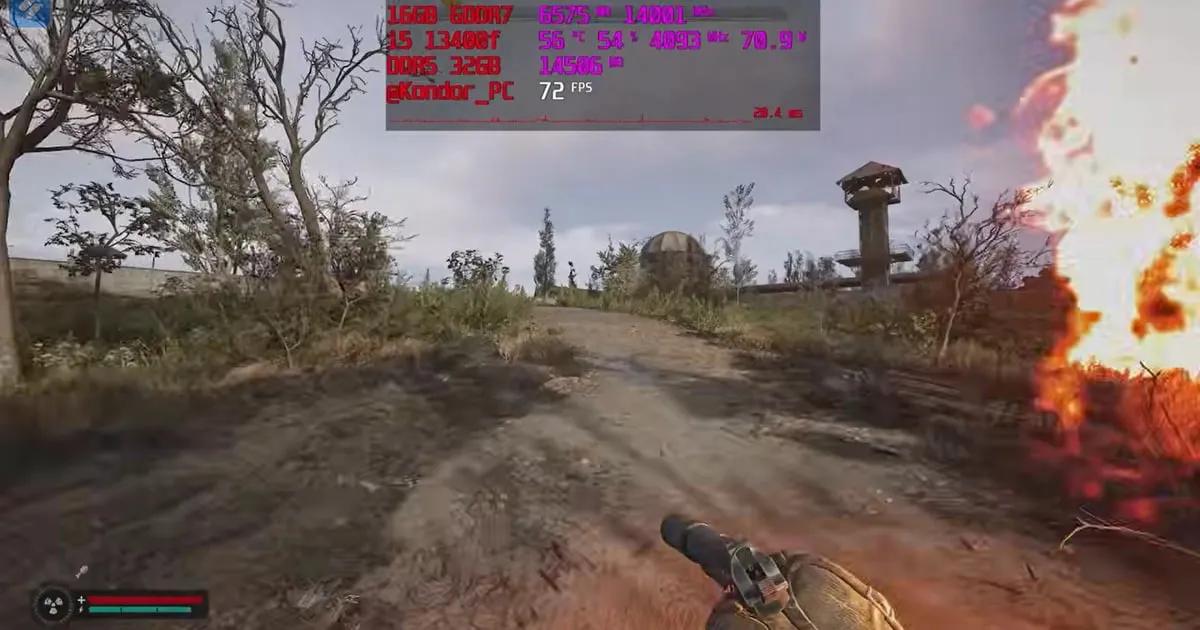 STALKER 2 Heart of Chornobyl реальний тест FPS: ігровий ПК Kondor PC, RTX 5060 Ti 16GB GDDR7, 2K 2560x1440