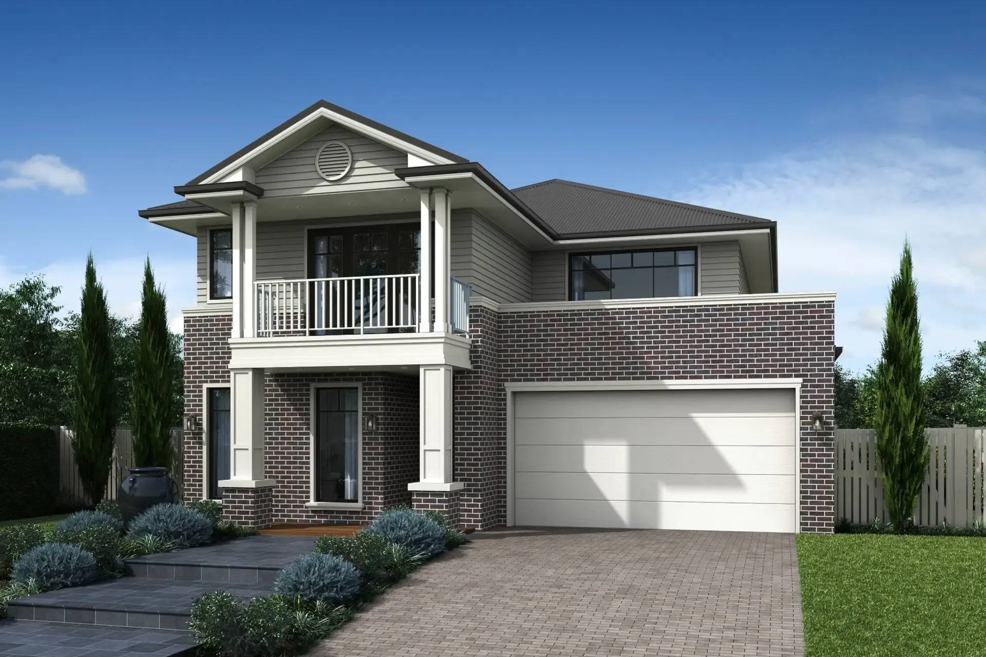 Dominion double storey family home with balcony and double garage