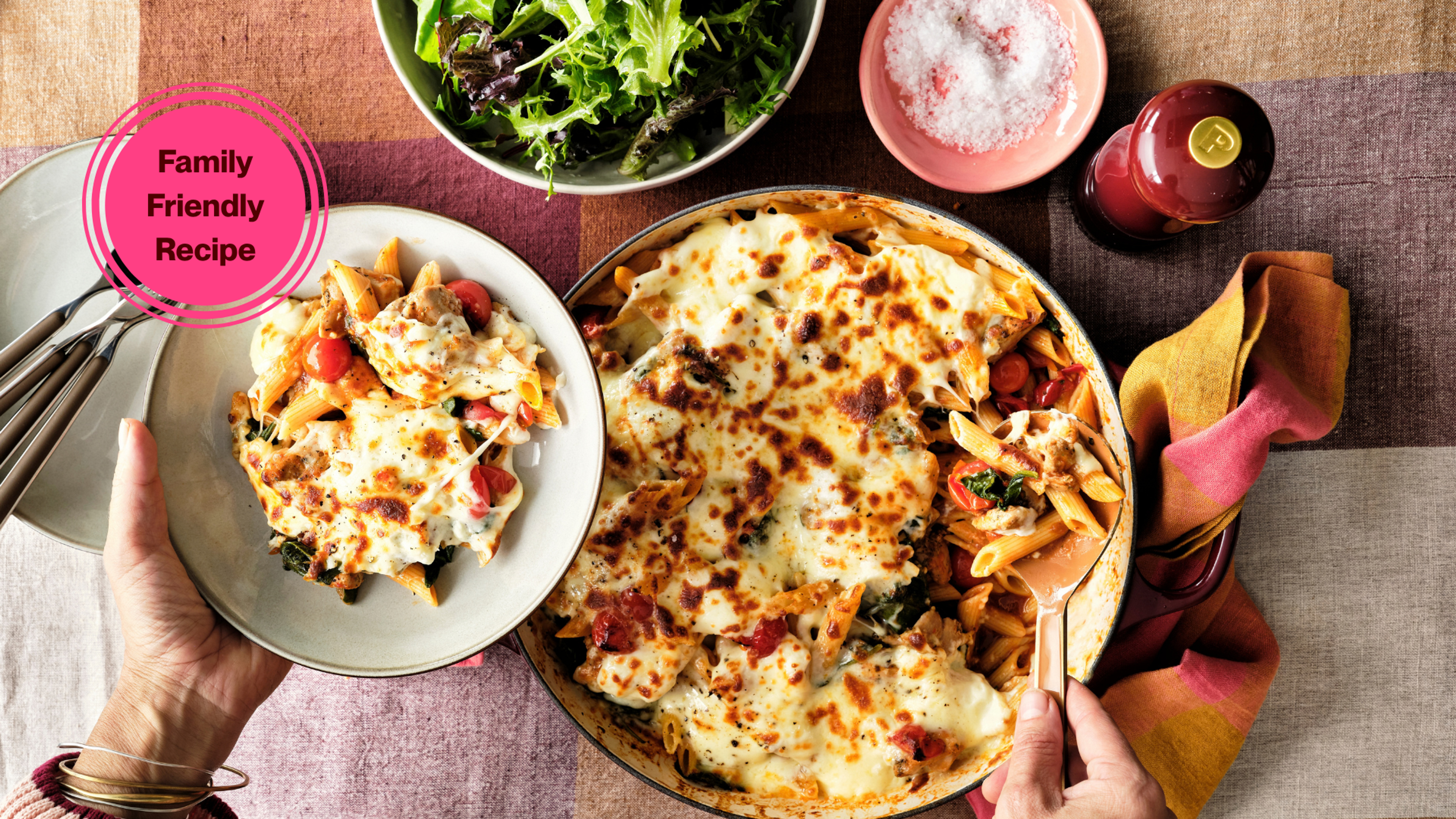 Italian Chicken and Tomato Pasta Bake
