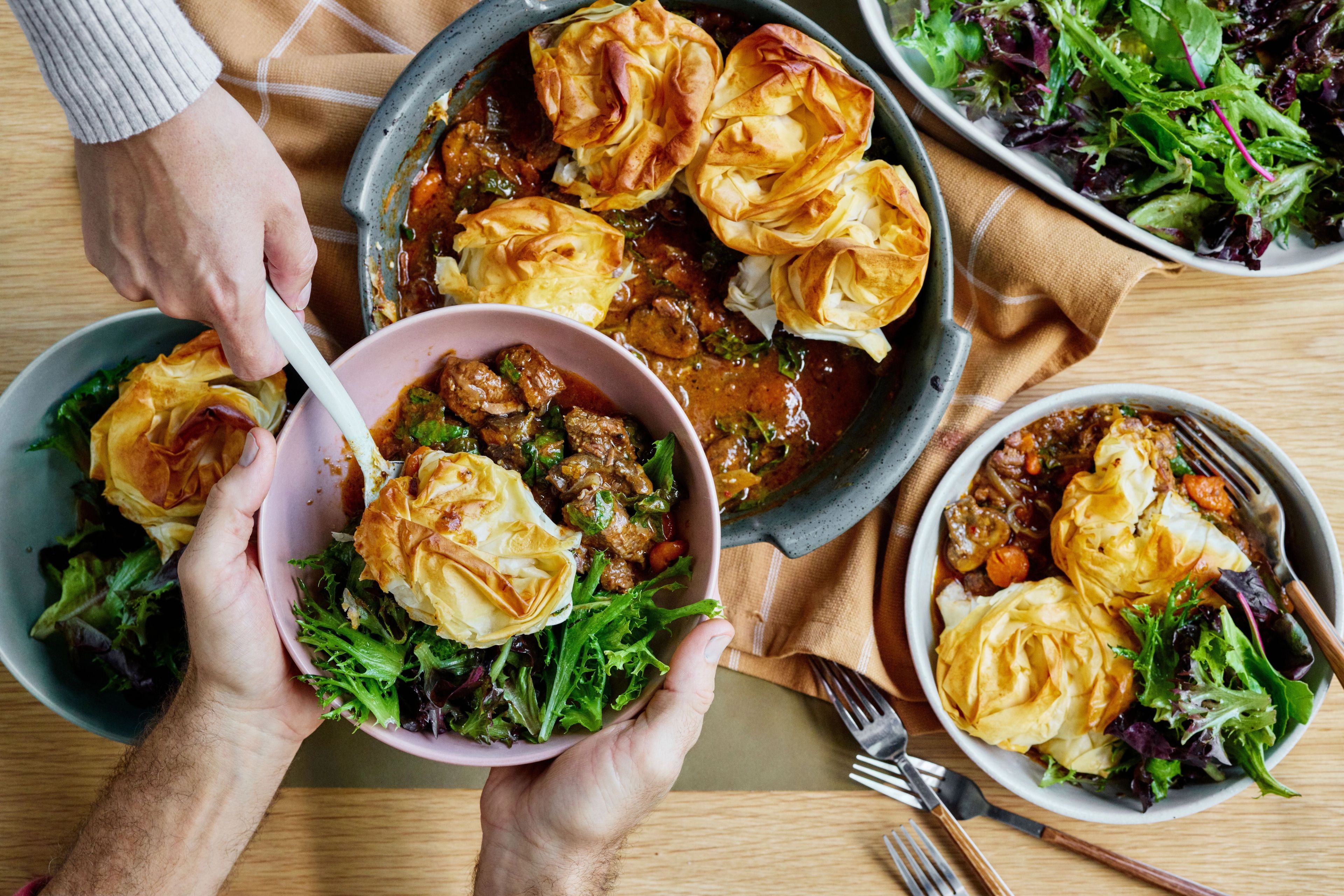 Slow-Cooked Beef and Mushroom Pie
